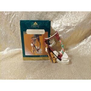 Dayspring 2003 Christmas Celebration Collection Harp and Violin Ornament